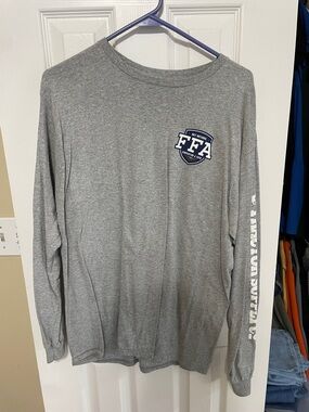 FA Gray Long Sleeve FFA Logo Tee